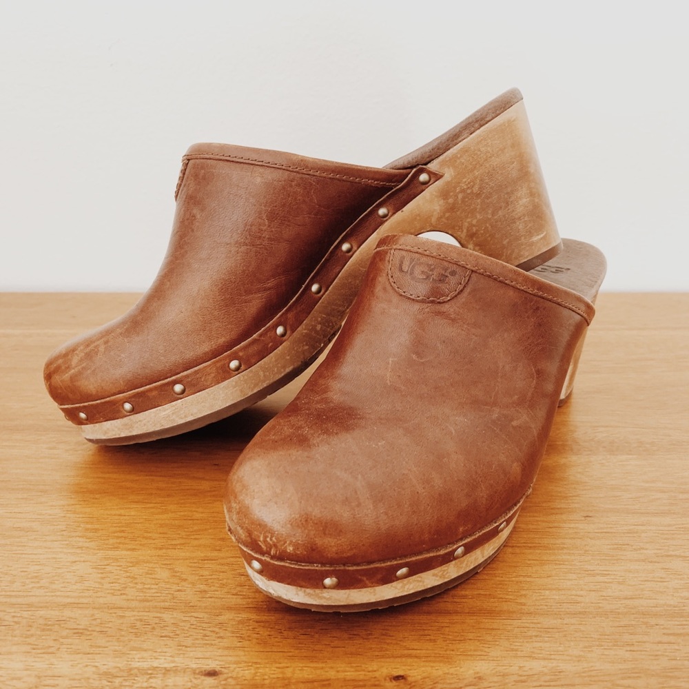 UGG Shearling-Lined Mules/Clogs Size 8 US